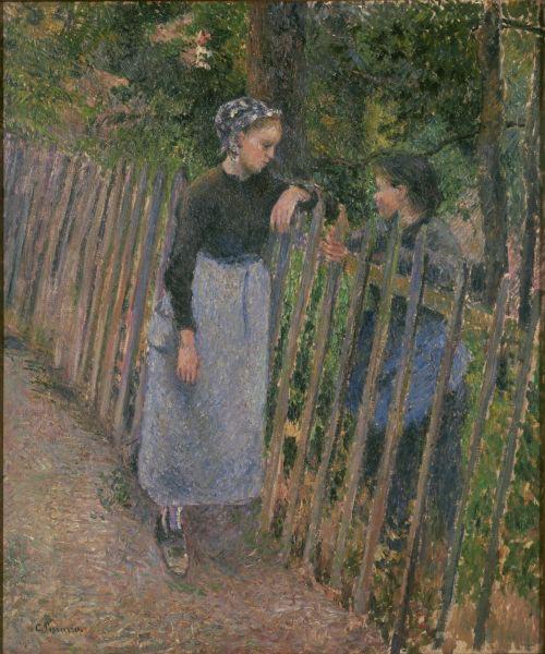 Camille Pissarro Conversation China oil painting art